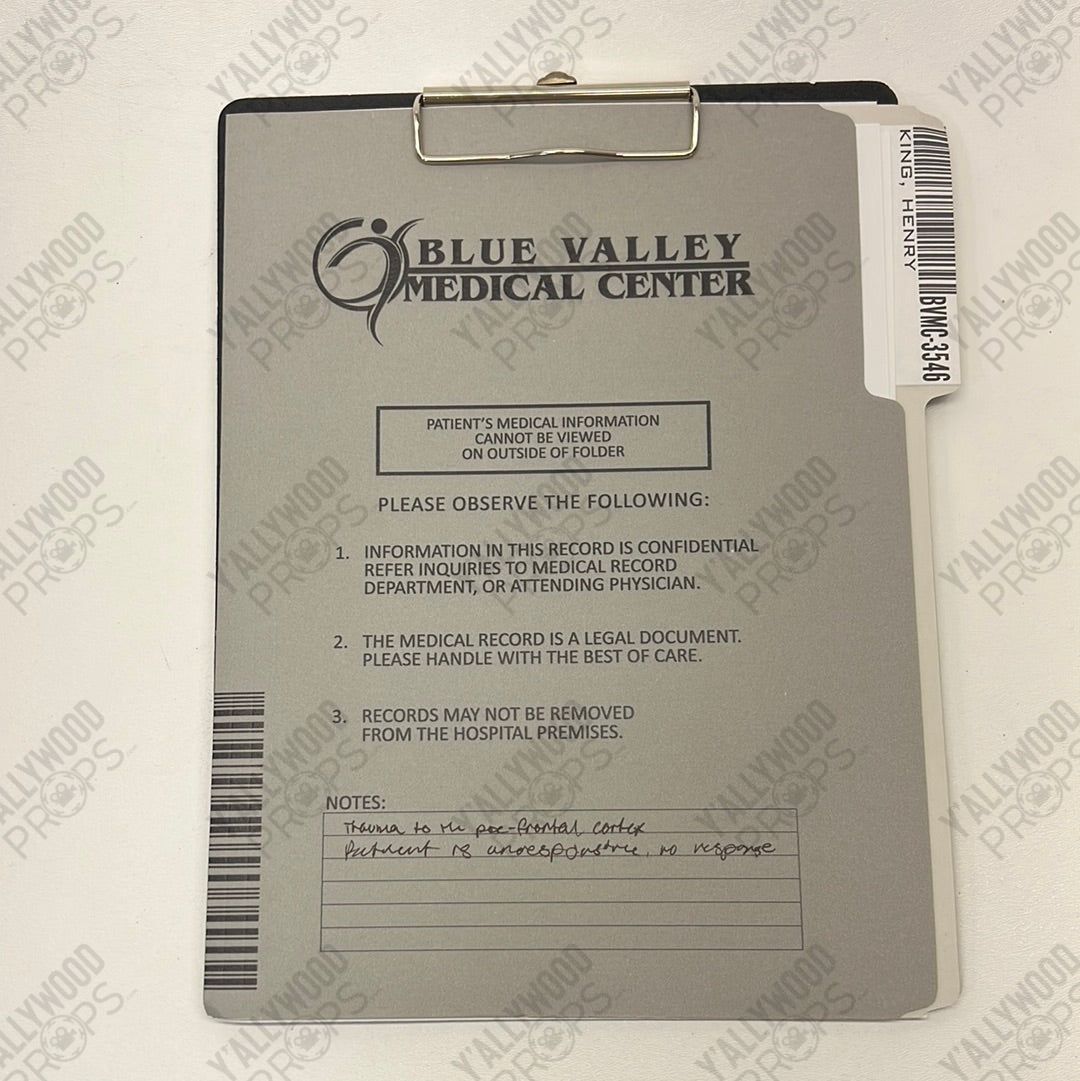 Henry King, Brainwave's Medical File S1E2 Stargirl – Y'allywood Props