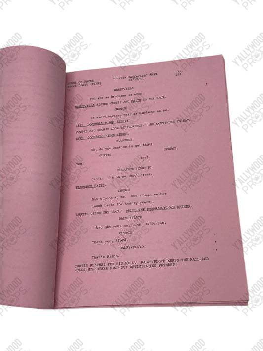Cast Signed House of Payne (2011) Pink Shoot Draft Script Autograph Y'allywood Props