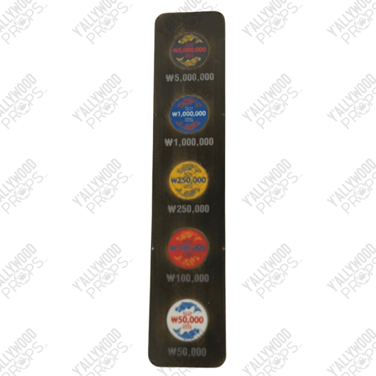 Casino Chips on Board Black Panther Movie Prop Y'allywood Props