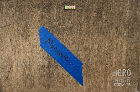 Back The Blue Plaque Marcus' Mancave Bad Boys For Life (2020) Movie Prop Y'allywood Props