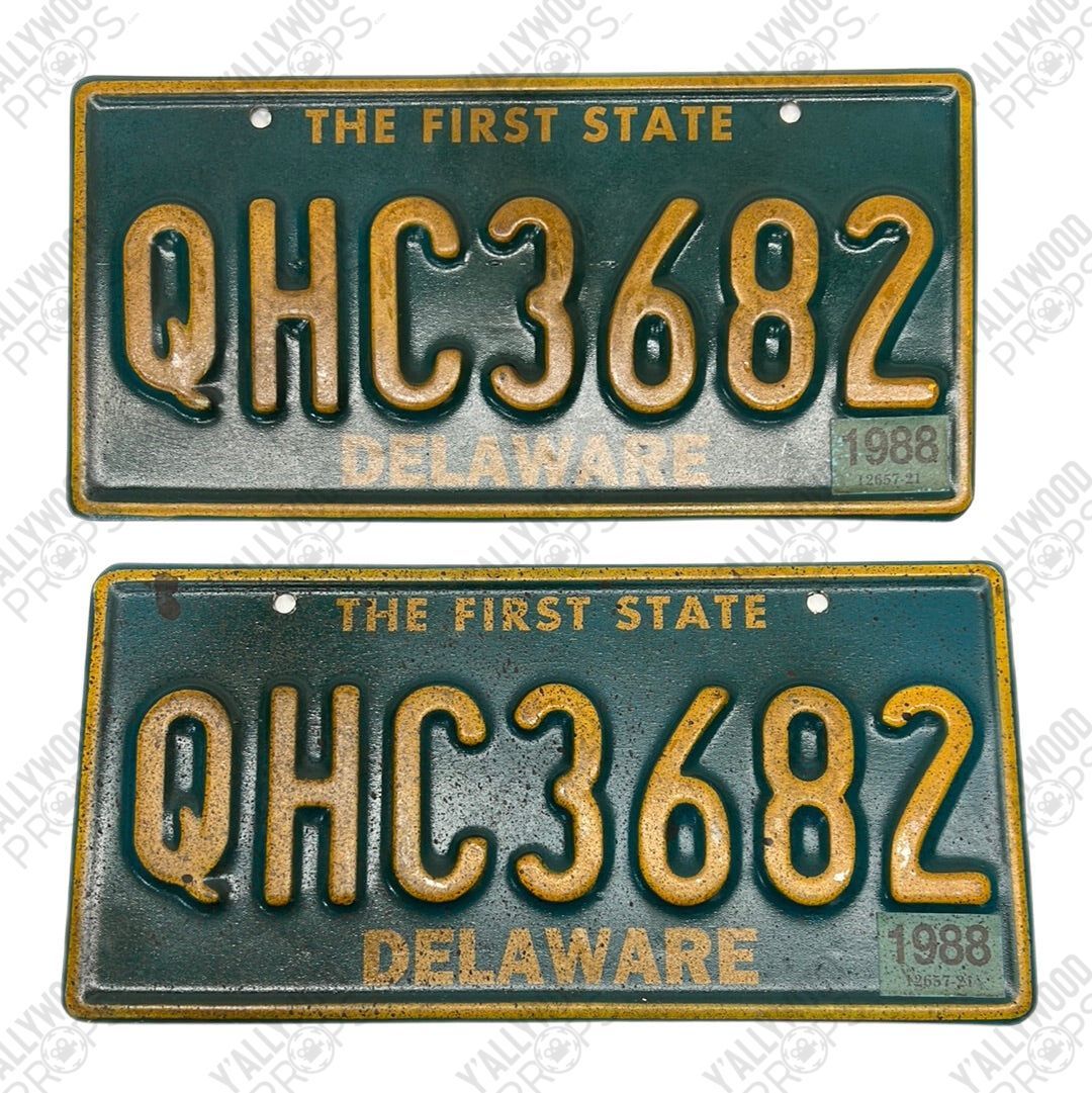 Delaware License Plates Just Mercy Movie Prop Y'allywood Props
