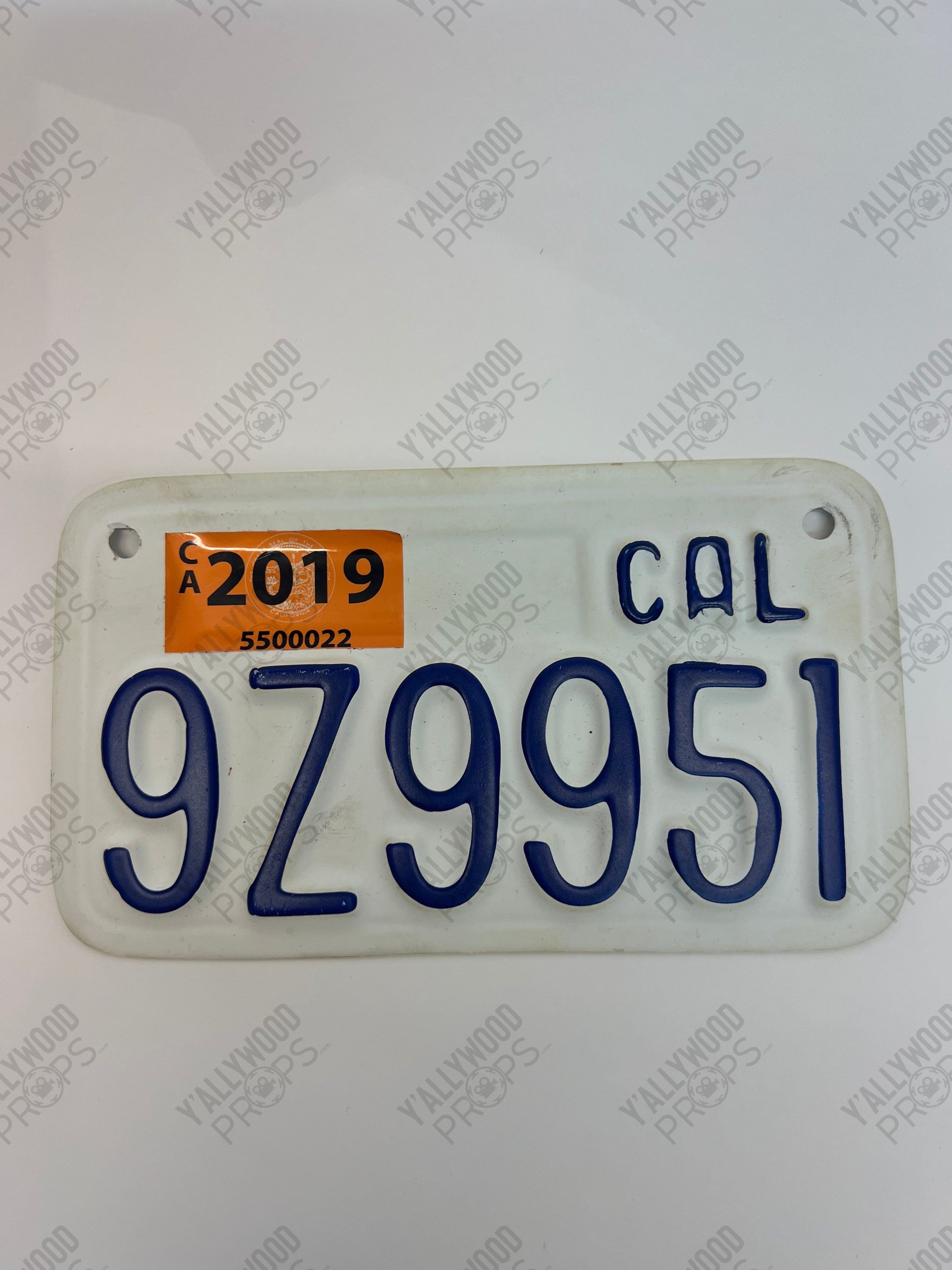 Johnny’s Motorcycle Plate S2E6 Cobra Kai Movie Prop Y'allywood Props
