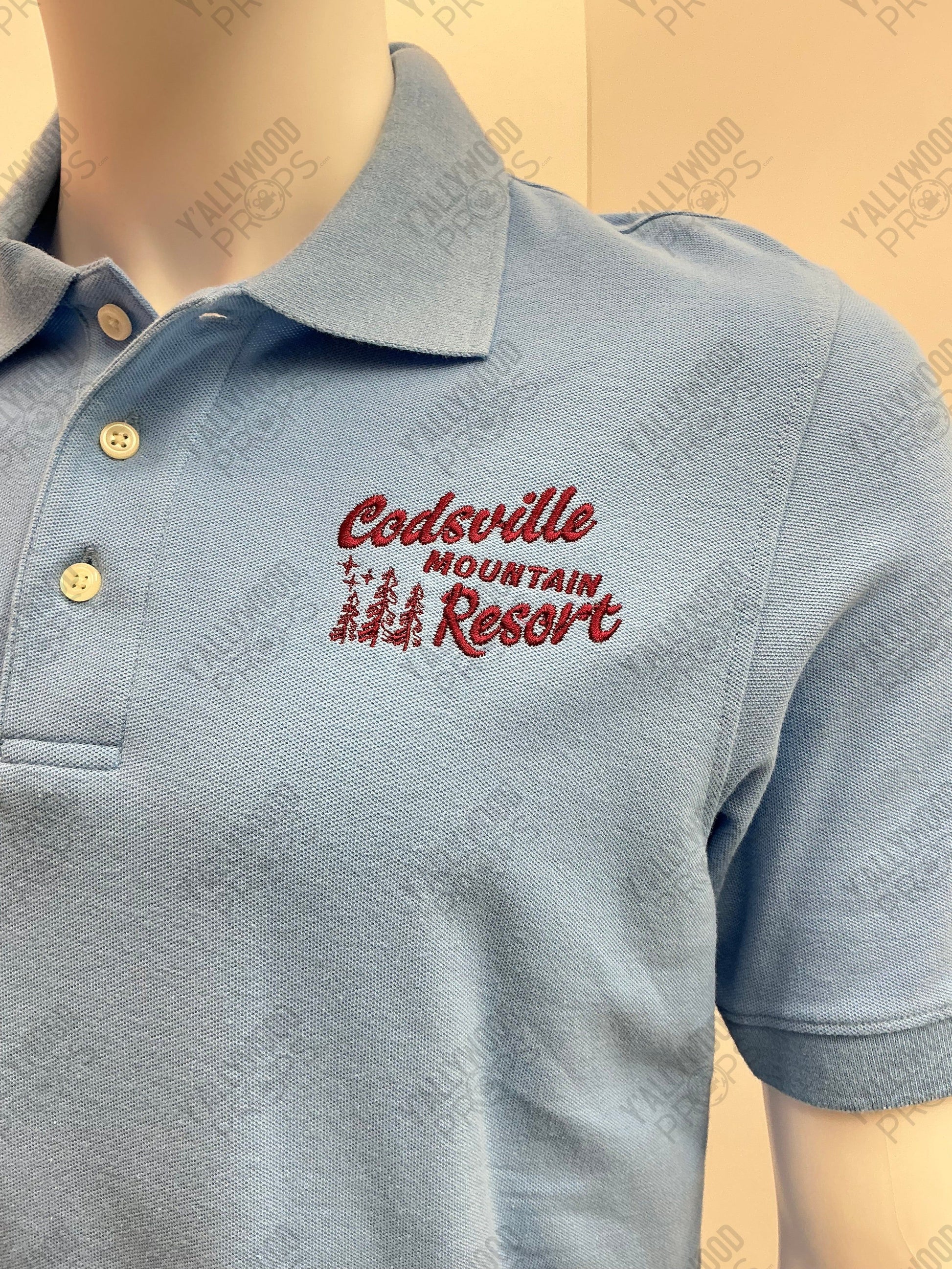 Codsville Mountain Resort Polo Shirt S3E2 Doom Patrol Wardrobe Y'allywood Props