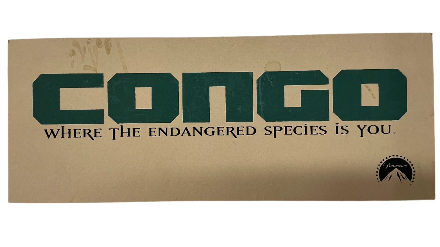 Parking Pass Congo (1995) Memorabilia Y'allywood Props