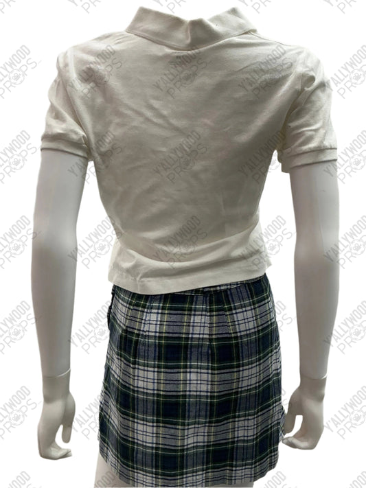 Izzy School Uniform Top The Idea of You (2024) Wearable Wardrobe Y'allywood Props