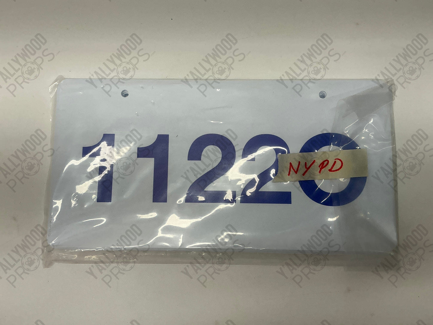 NYPD License Plate Coming 2 America (2021) Movie Prop Y'allywood Props