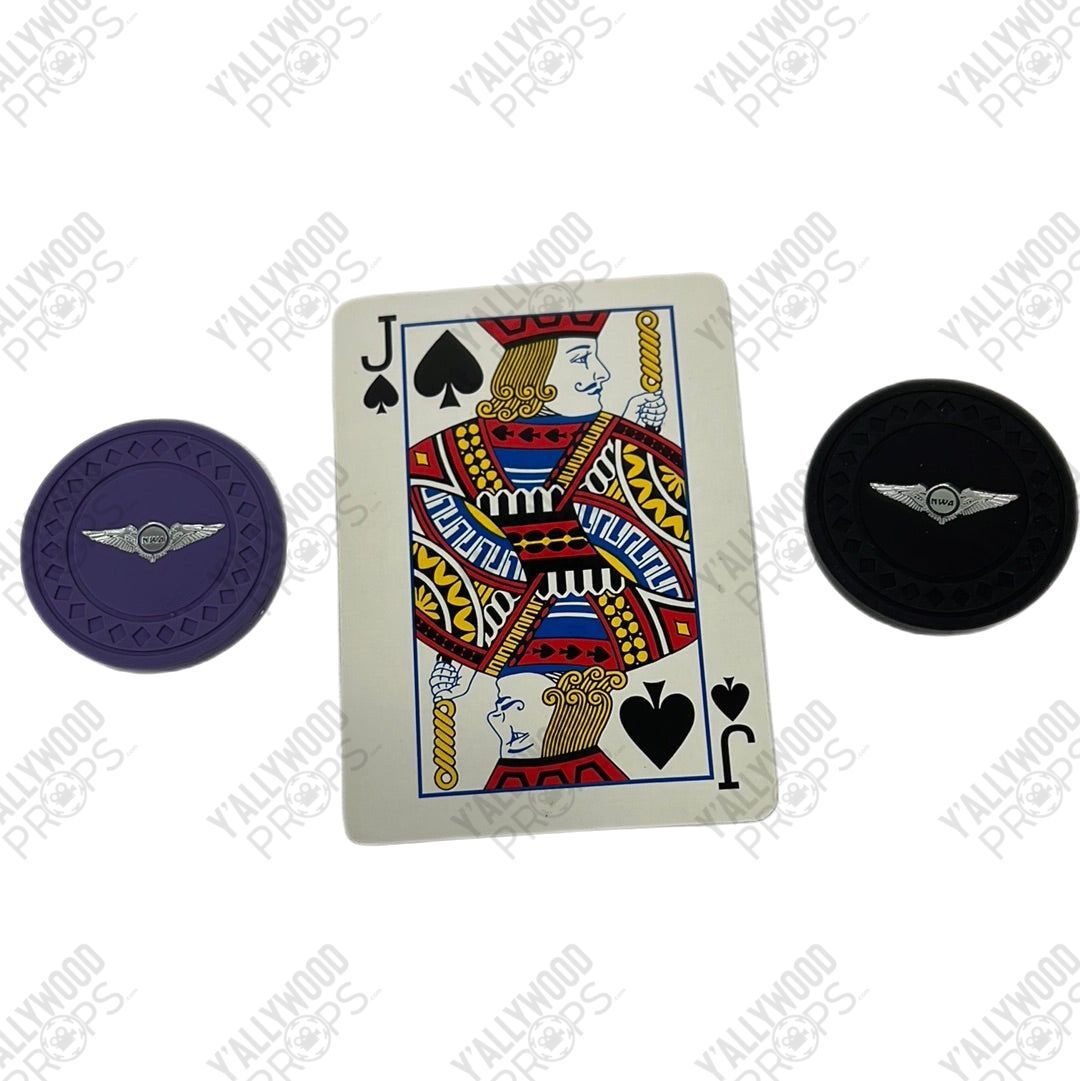 NWA Poker Chips and Card from Soul Plane Movie Prop Y'allywood Props Jack Spades