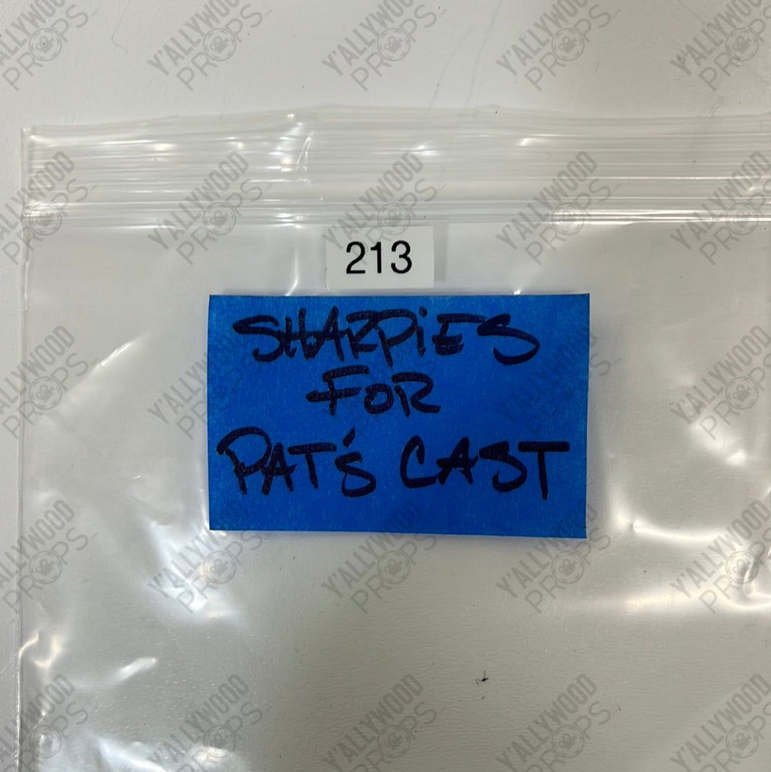 Sharpies used to sign Pat’s Cast S2 E13Stargirl Movie Prop Y'allywood Props