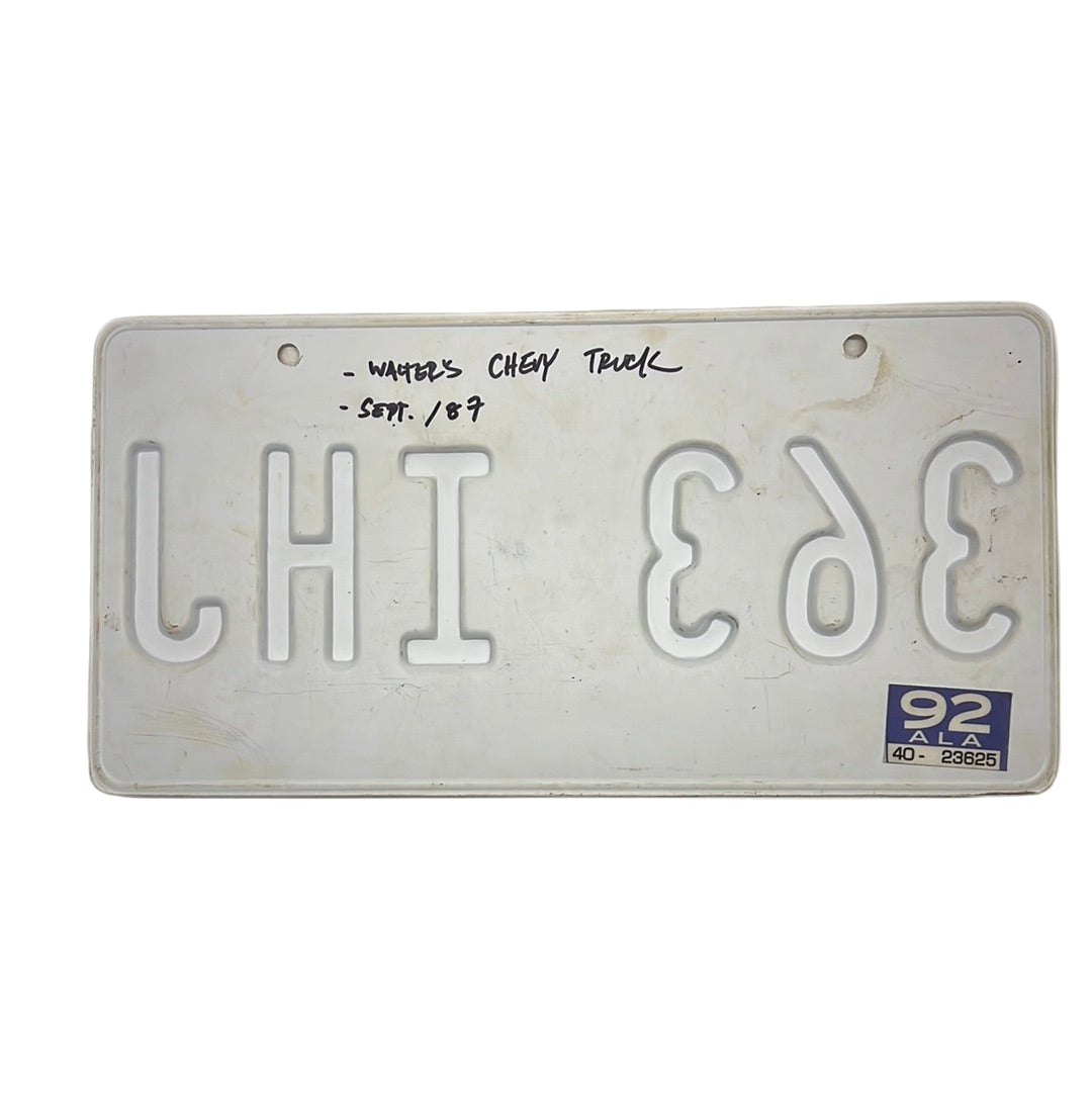 Jamie Foxx’s 1987 License Plate Just Mercy Movie Prop Y'allywood Props