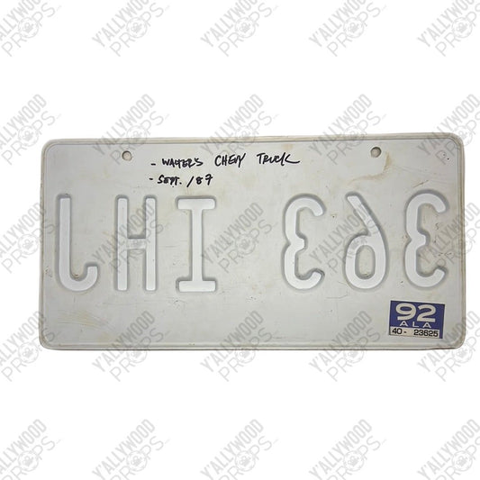 Jamie Foxx’s 1987 License Plate Just Mercy Movie Prop Y'allywood Props