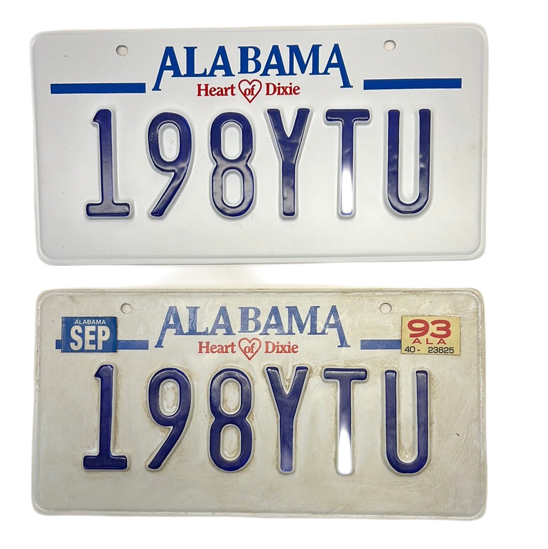 Alabama License Plates Just Mercy Movie Prop Y'allywood Props 198YTU