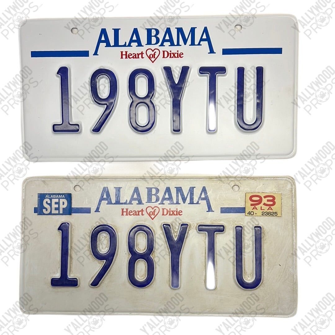Alabama License Plates Just Mercy Movie Prop Y'allywood Props 198YTU