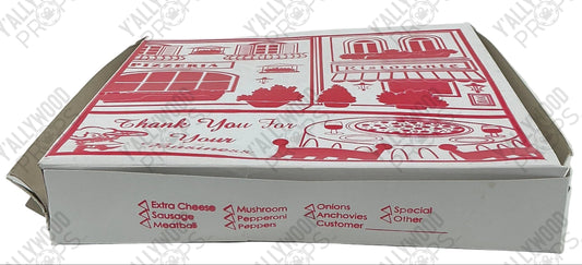 Pizza Box from Wheeler's Basement Stranger Things (2016-2025) Movie Prop Y'allywood Props