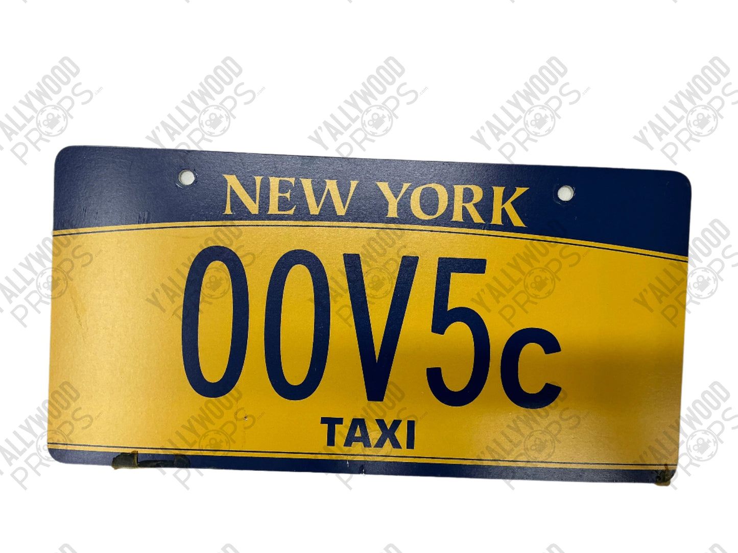 Taxi License Plate Coming 2 America (2021) Movie Prop Y'allywood Props Screen Used - 00V5c