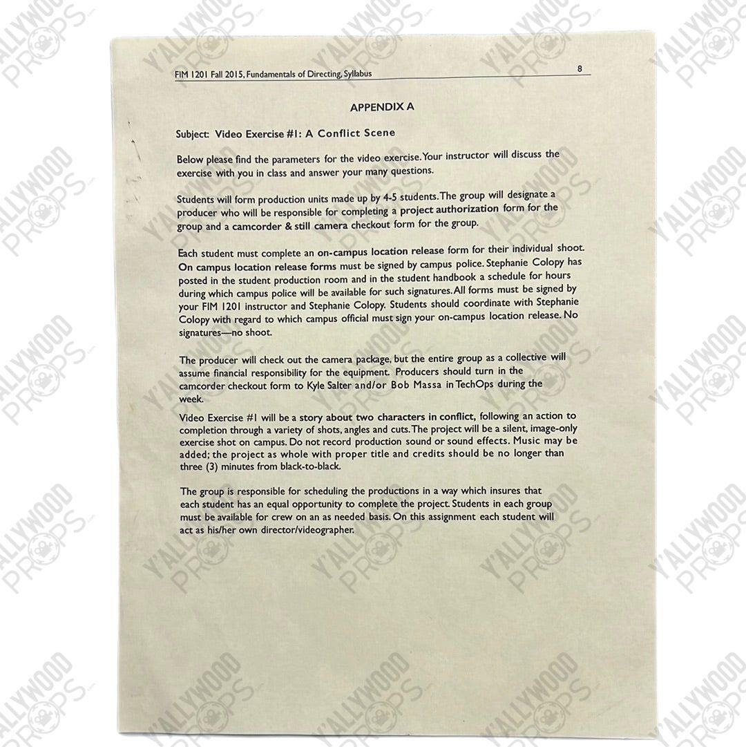 Spencer Gilpen’s transcript Jumanji Next Level Movie Prop Y'allywood Props