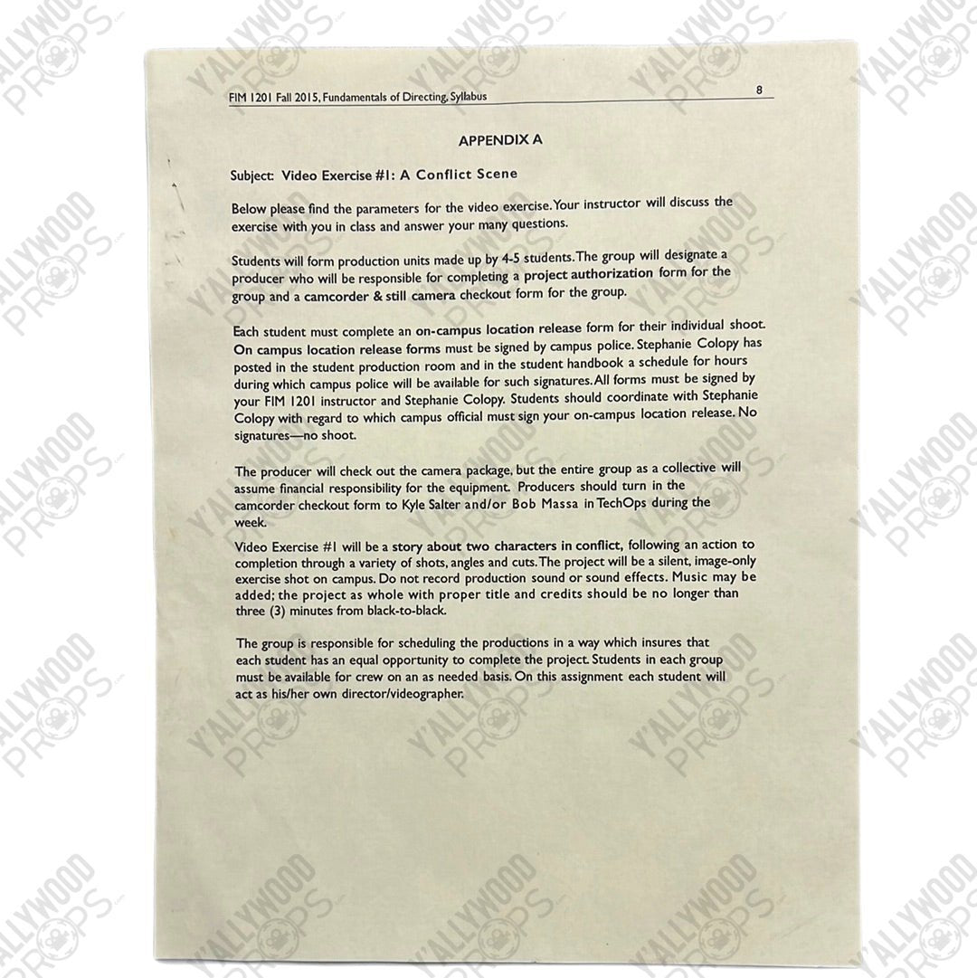 Spencer Gilpen’s transcript Jumanji Next Level Movie Prop Y'allywood Props
