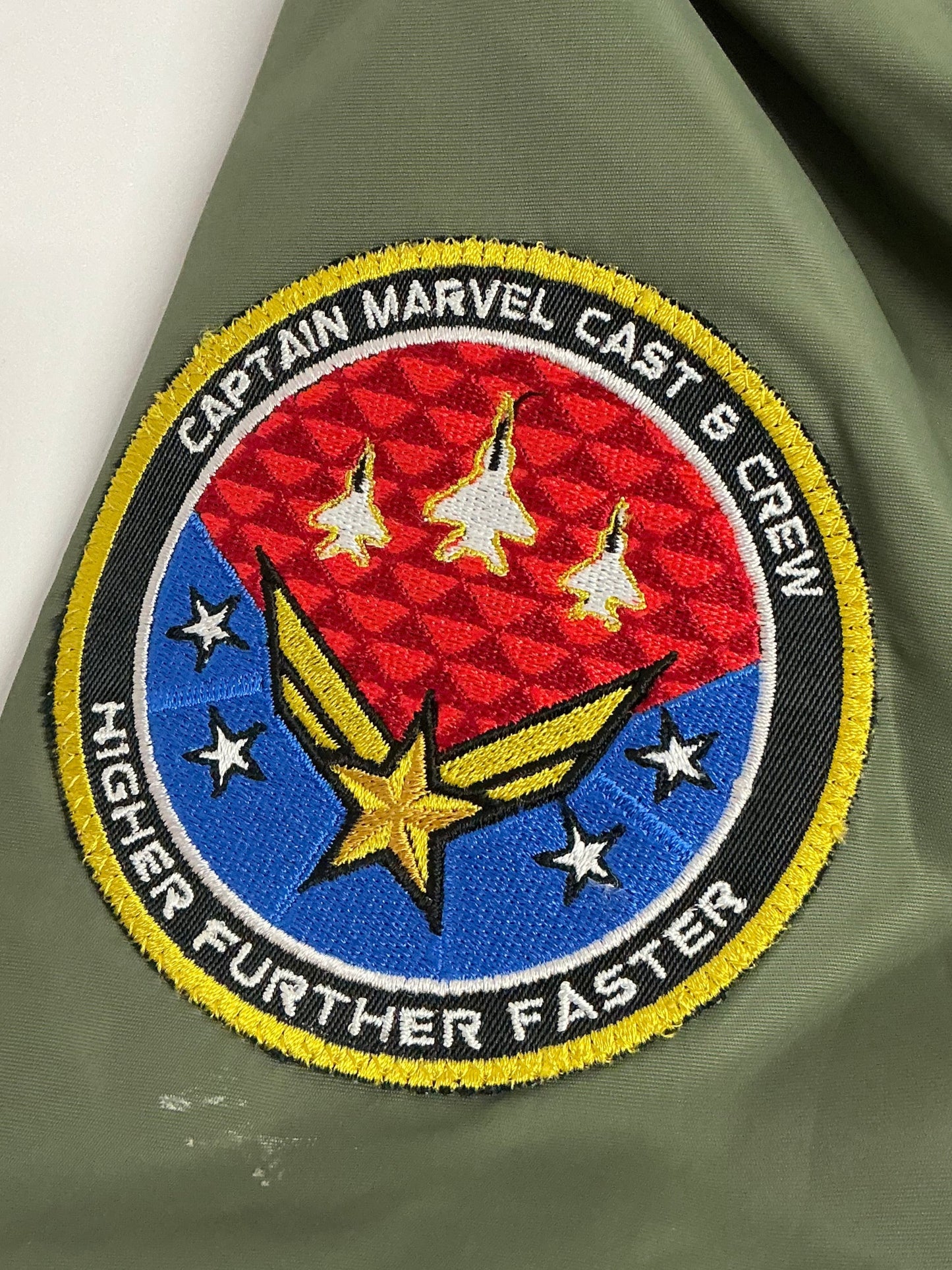 Captain Marvel Flight Jacket Cat & Crew Gift (2019) Memorabilia Y'allywood Props