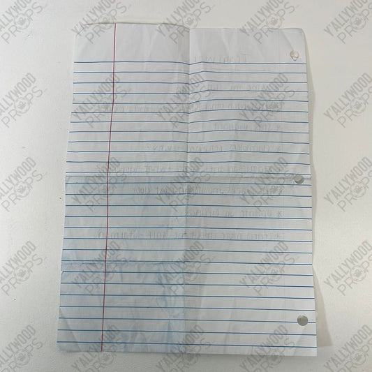 Courtney’s To-Do Teamwork List S3E1 Stargirl Movie Prop Y'allywood Props