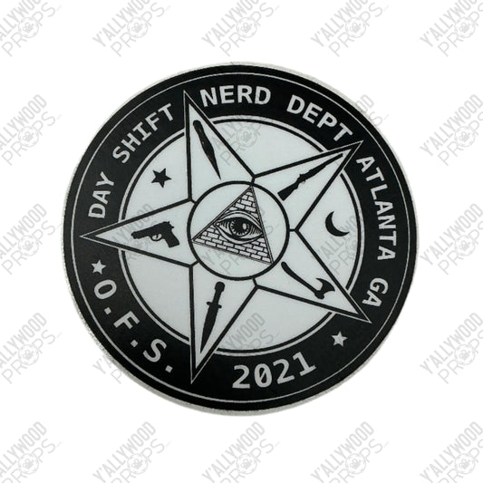 Cast & Crew Gift Stickers Day Shift (2022) Movie Prop Y'allywood Props O.F.S. 2021