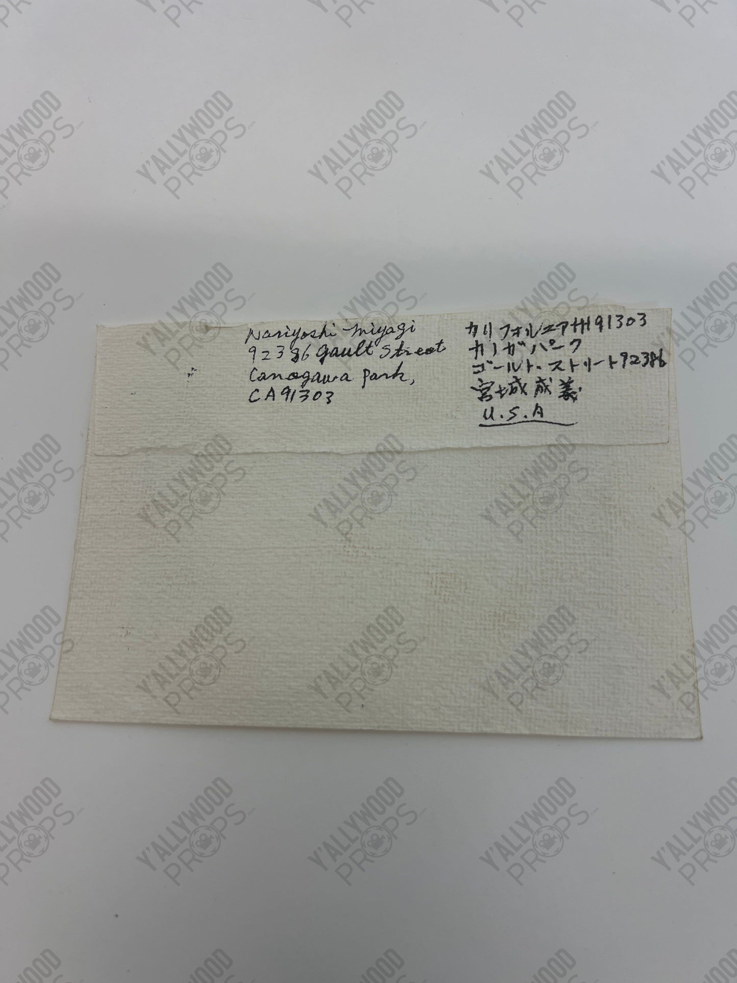 Mr Miyagi’s Letter to Yukie S3E4 Cobra Kai Movie Prop Y'allywood Props