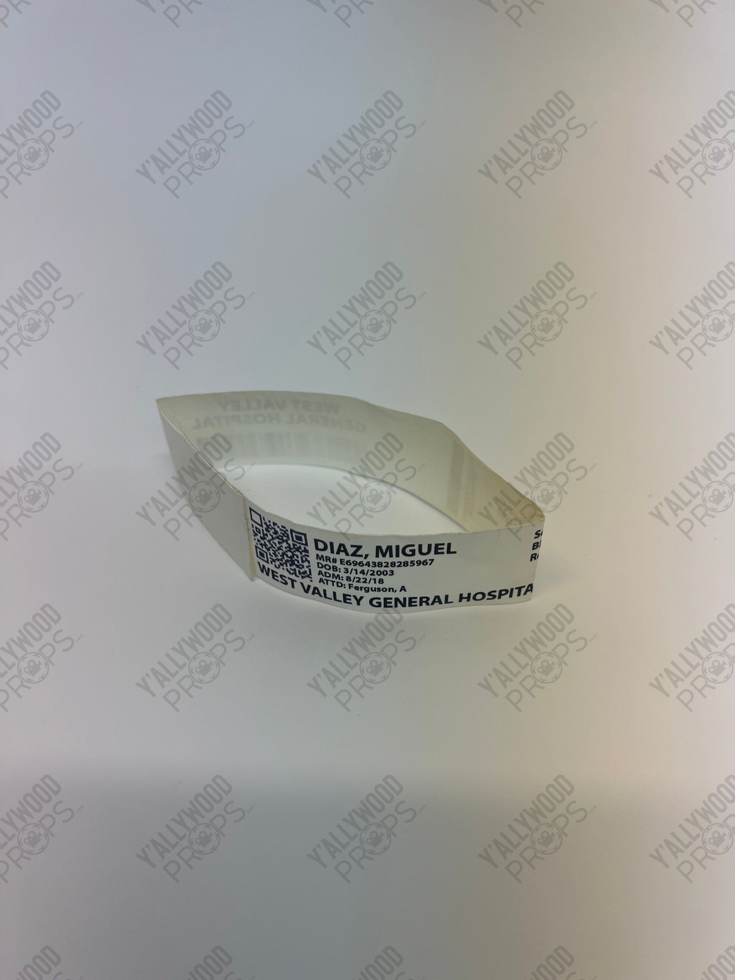 Miguel’s Hospital Bracelet S3 Cobra Kai Movie Prop Y'allywood Props