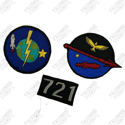 Larry's Space Suit Patches S1E3 Doom Patrol (2019-2023) Wearable Movie Prop Y'allywood Props Stunt Patch Lot of 3