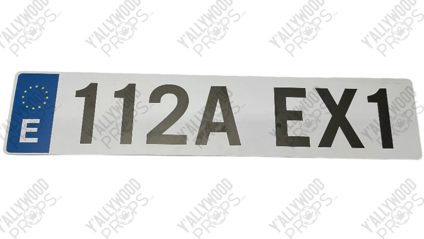 Rome License Plate Red Notice (2021) Movie Prop Y'allywood Props 112AEX1