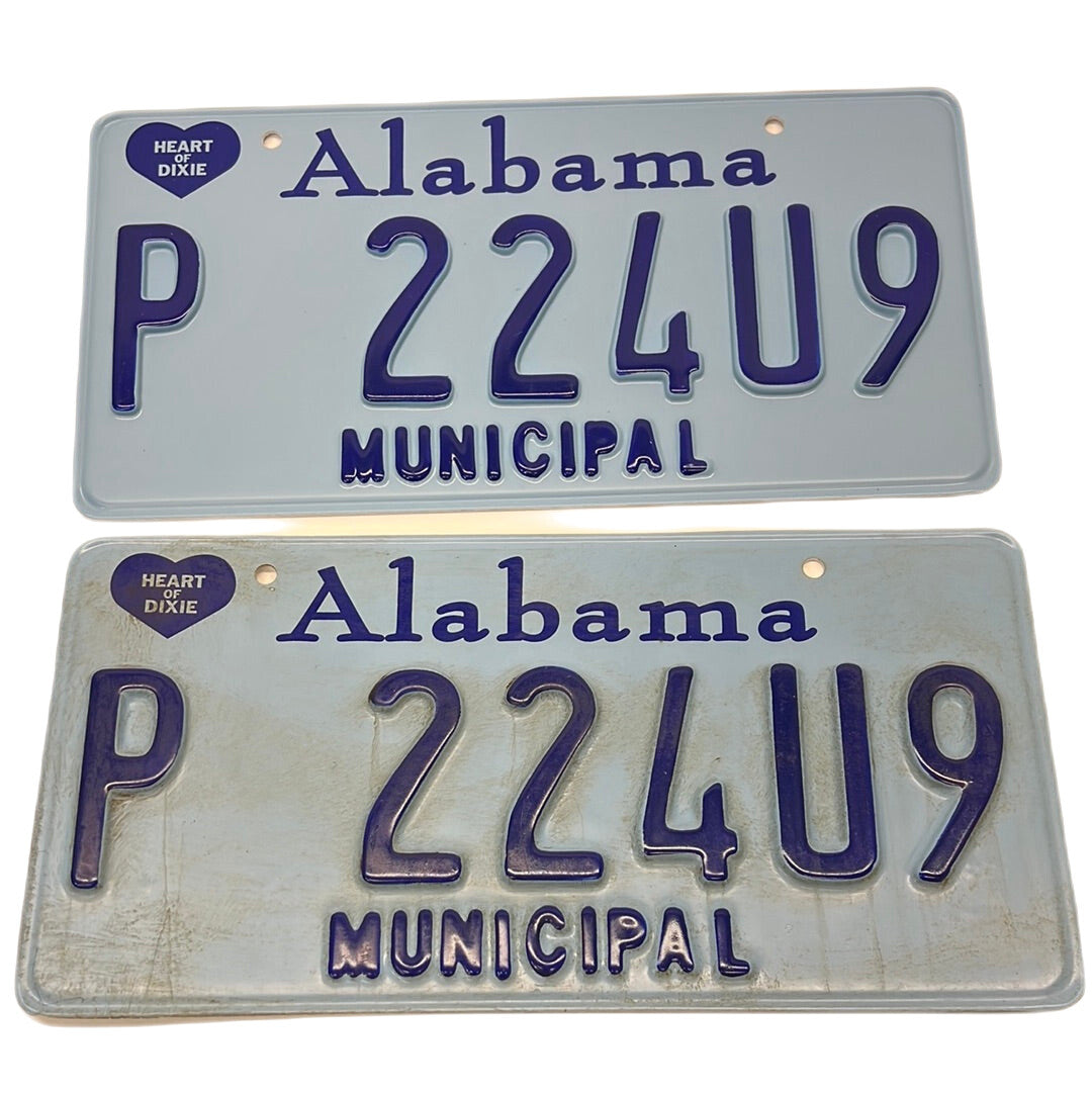 Alabama Municipal License Plates Just Mercy Movie Prop Y'allywood Props P 224U9
