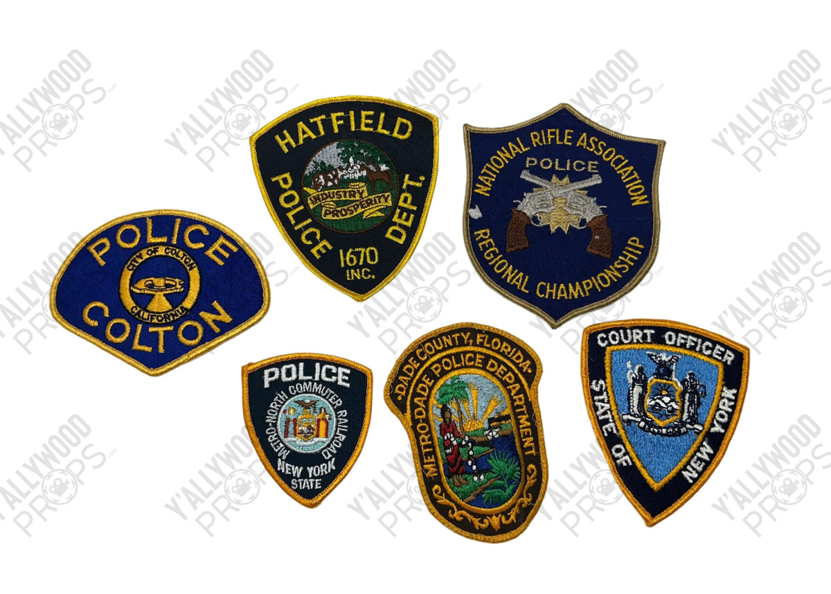 Police Department Patches Reptile (2023) Movie Prop Y'allywood Props Lot 4