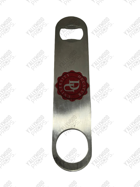 Decatur University Bottle Opener The Life of the Party (2018) Movie Prop Y'allywood Props Silver DU