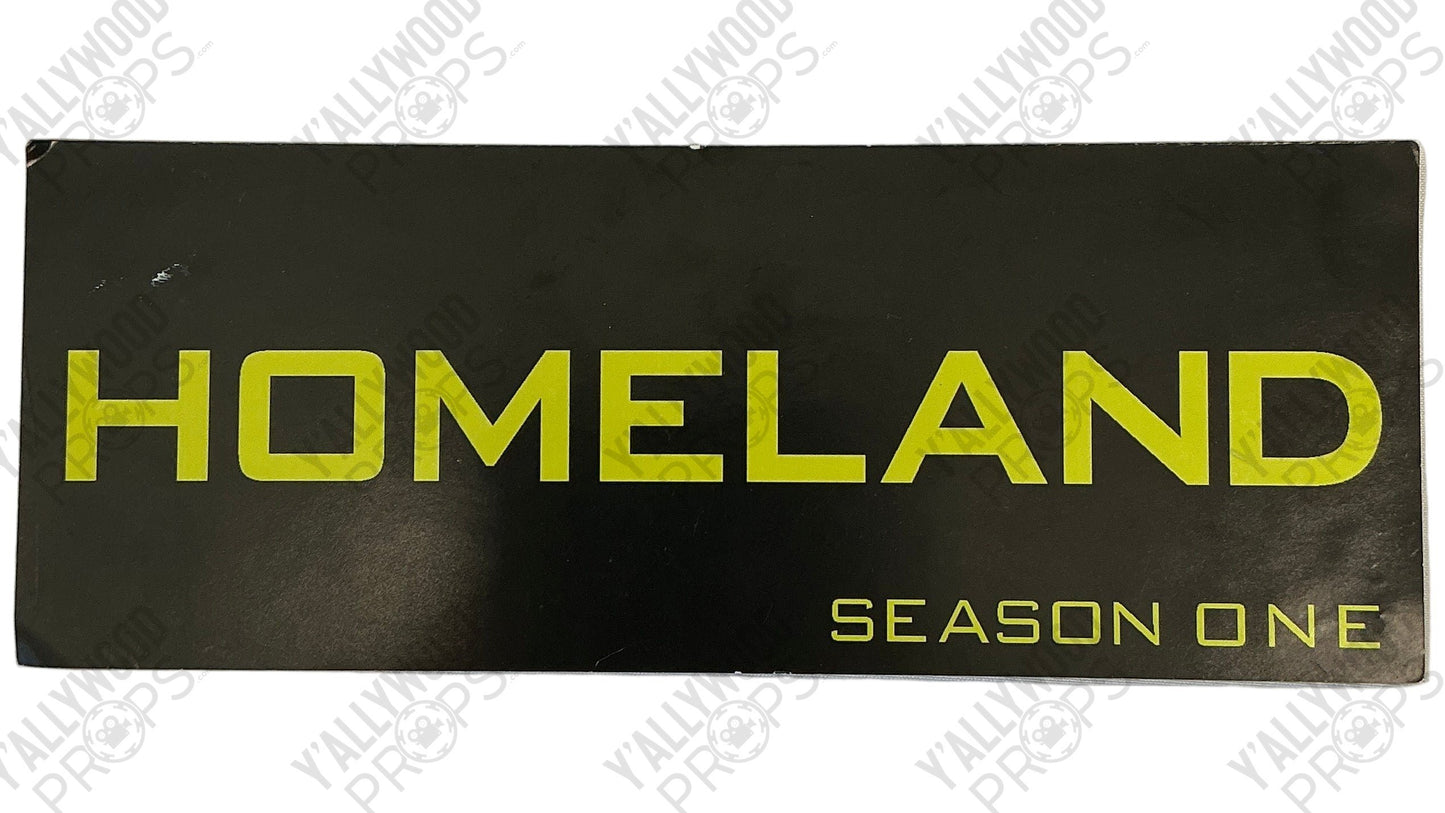 Cast & Crew Parking Pass Homeland Season 1 Memorabilia Y'allywood Props