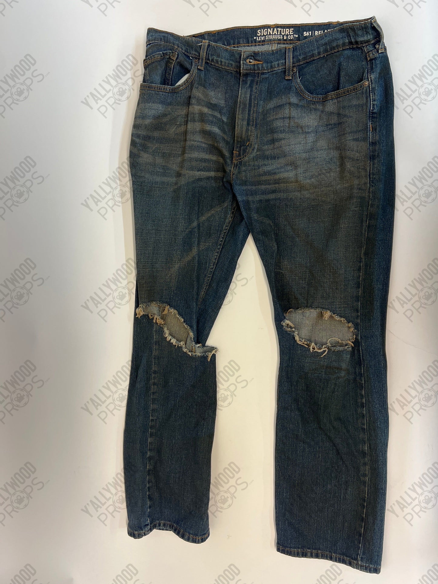 Cliff, Robot Man’s Jeans Doom Patrol Movie Prop Atlanta Brick Co Stunt 38x34 Lot 58-59