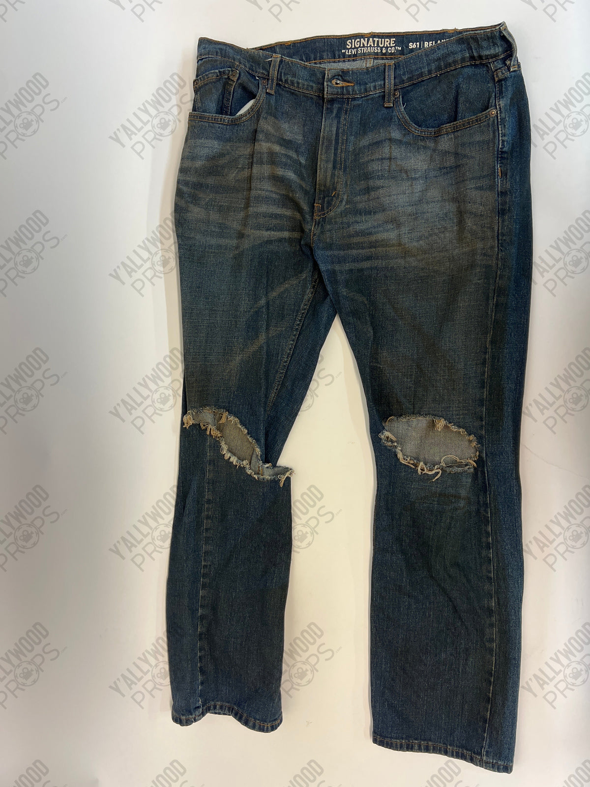 Cliff, Robot Man’s Jeans Doom Patrol Movie Prop Atlanta Brick Co Stunt 38x34 Lot 58-59