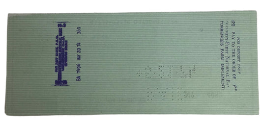 Jim Nabors, Gomer Pyle, Hand Signed Personal Check Autograph Y'allywood Props