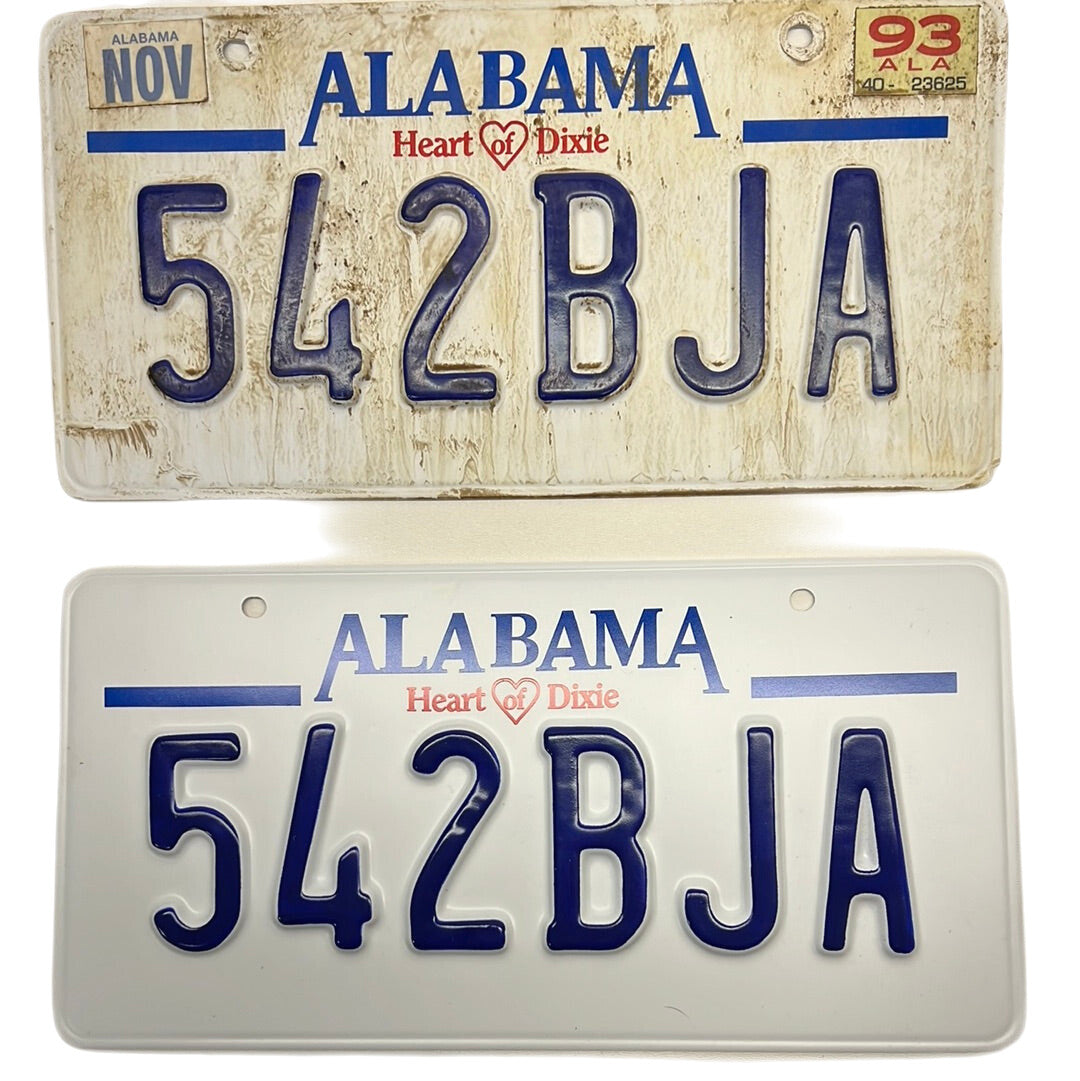 Alabama License Plates Just Mercy Movie Prop Y'allywood Props 542BJA