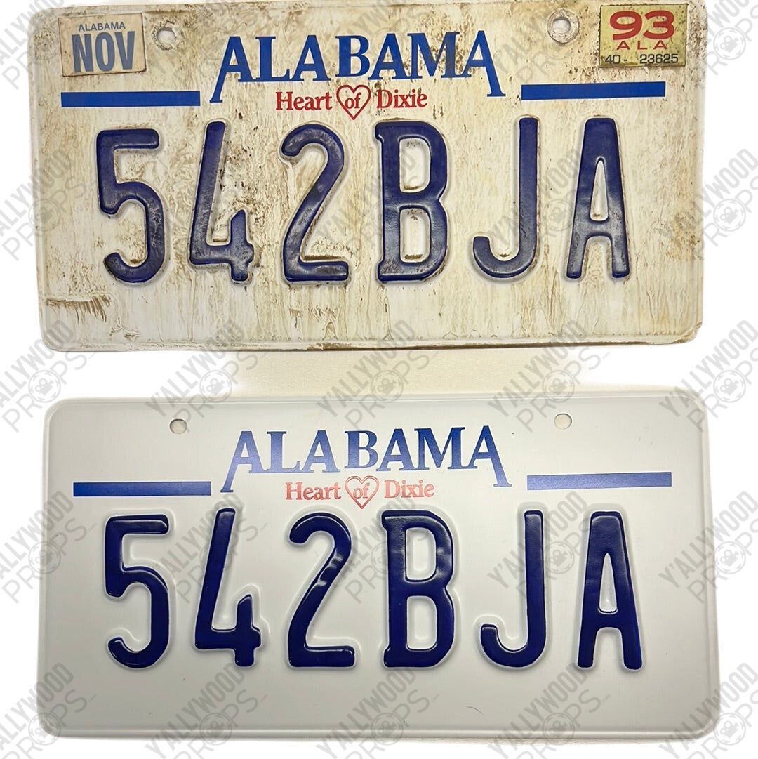 Alabama License Plates Just Mercy Movie Prop Y'allywood Props 542BJA