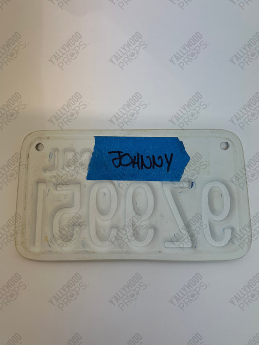 Johnny’s Motorcycle Plate S2E6 Cobra Kai Movie Prop Y'allywood Props