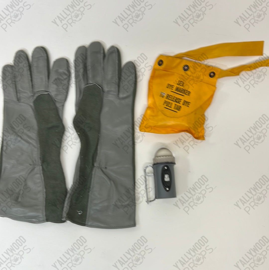 Dye Pack, Gloves and Beacon Light from Devotion Movie Prop Y'allywood Props