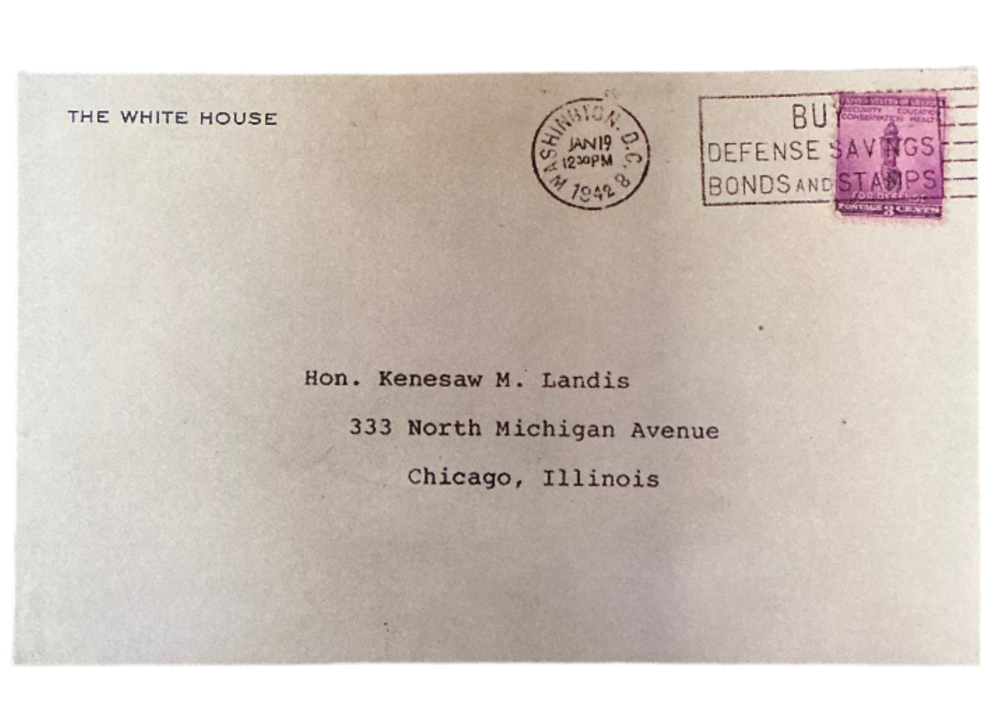 White House Letter JFK (1991) Autograph Y'allywood Props