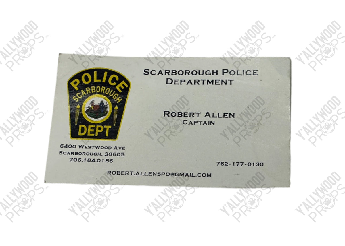 Justin Timberlake's Business Cards Reptile (2023) Movie Prop Y'allywood Props Robert Allen