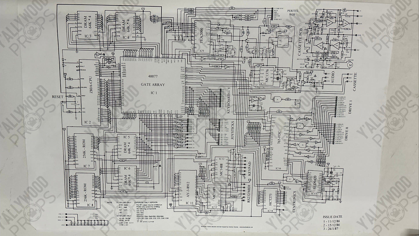 Dorn's Schematic Drawings Bad Boys 4 Ride or Die (2024) Movie Prop Y'allywood Props Paper 20