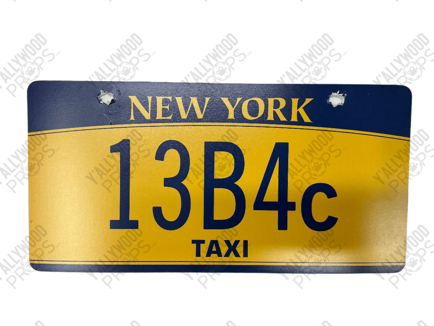 Taxi License Plate Coming 2 America (2021) Movie Prop Y'allywood Props Screen Used - 13B4c