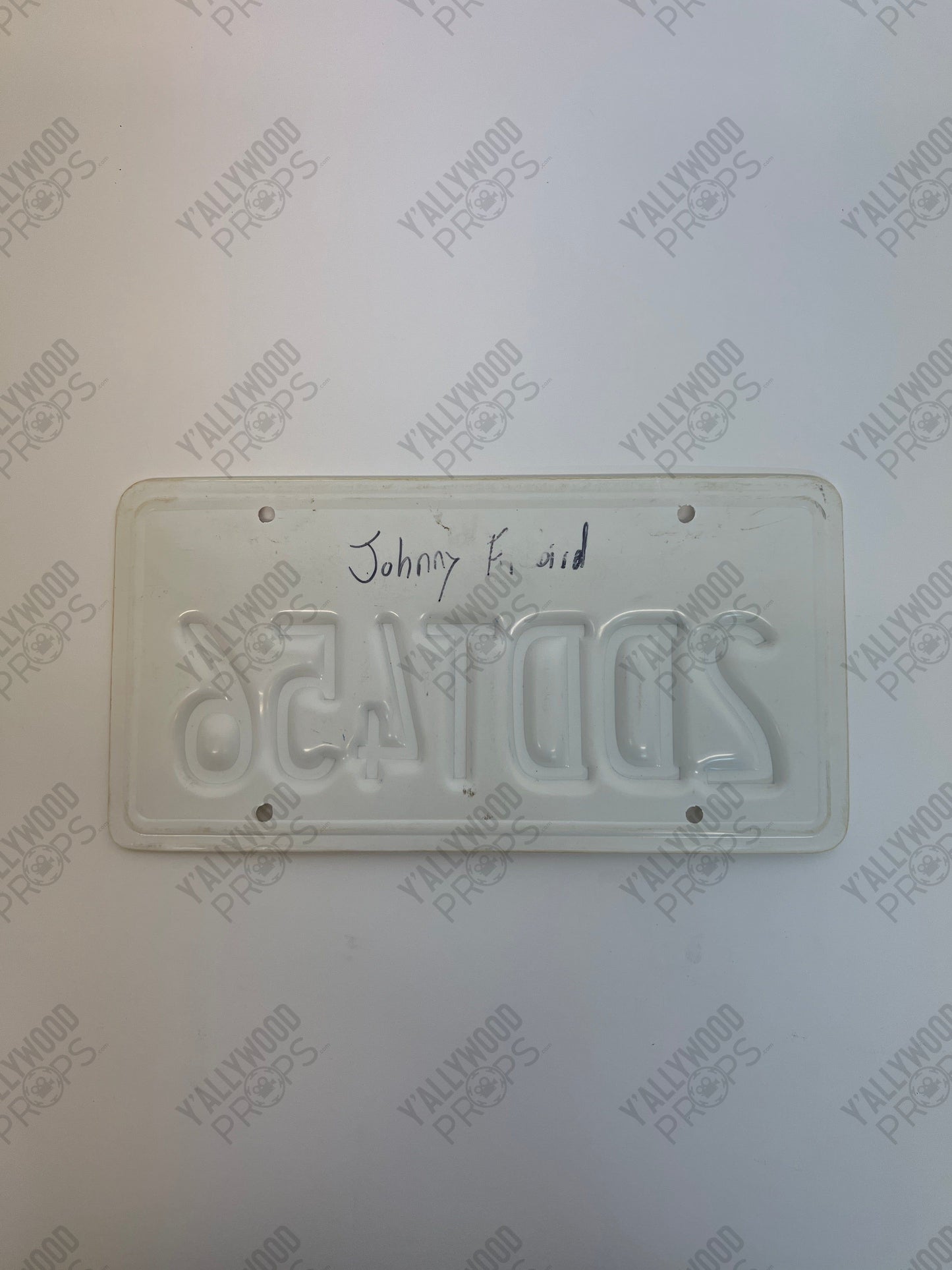 Johnny’s Firebird License Plate S1 Cobra Kai Movie Prop Y'allywood Props