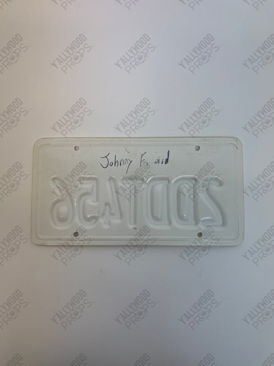 Johnny’s Firebird License Plate S1 Cobra Kai Movie Prop Y'allywood Props
