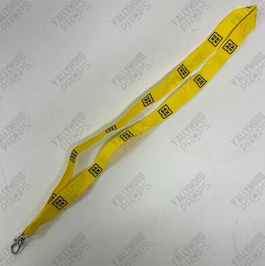 DAZN Lanyard from Creed 3 Movie Prop Y'allywood Props Yellow