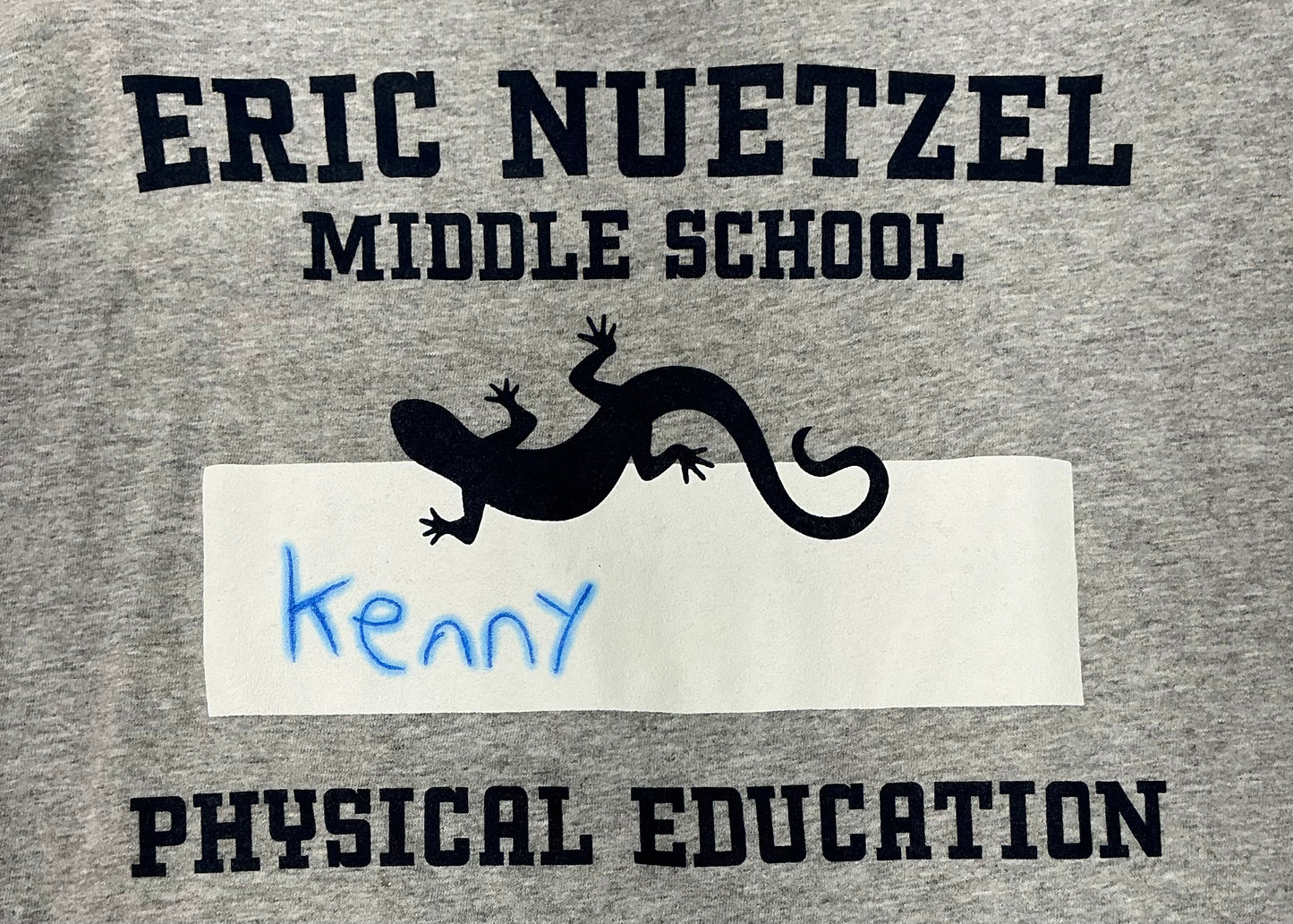Middle School PE T-Shirts Me Apple TV Series (2024) Y'allywood Props YXL Kenny