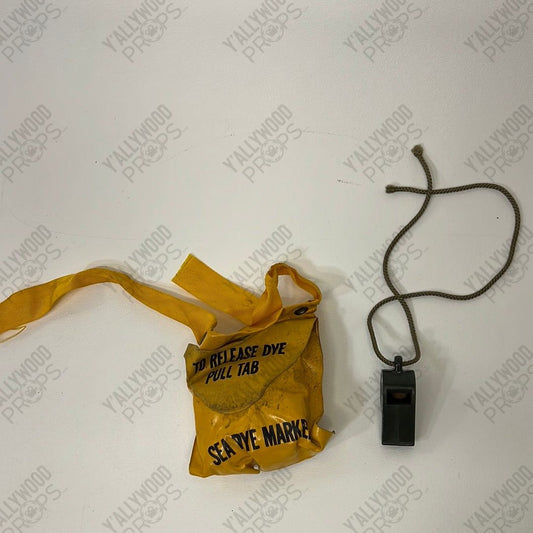 Spencer Neville’s Shark Repellant, Dye Pack and Whistle from Devotion Movie Prop Y'allywood Props