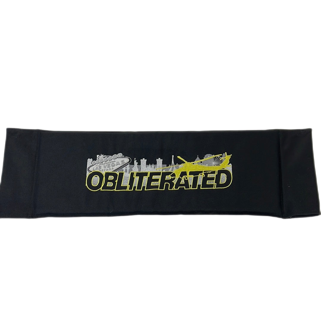 Obliterated Production Used Chairback Movie Prop Y'allywood Props