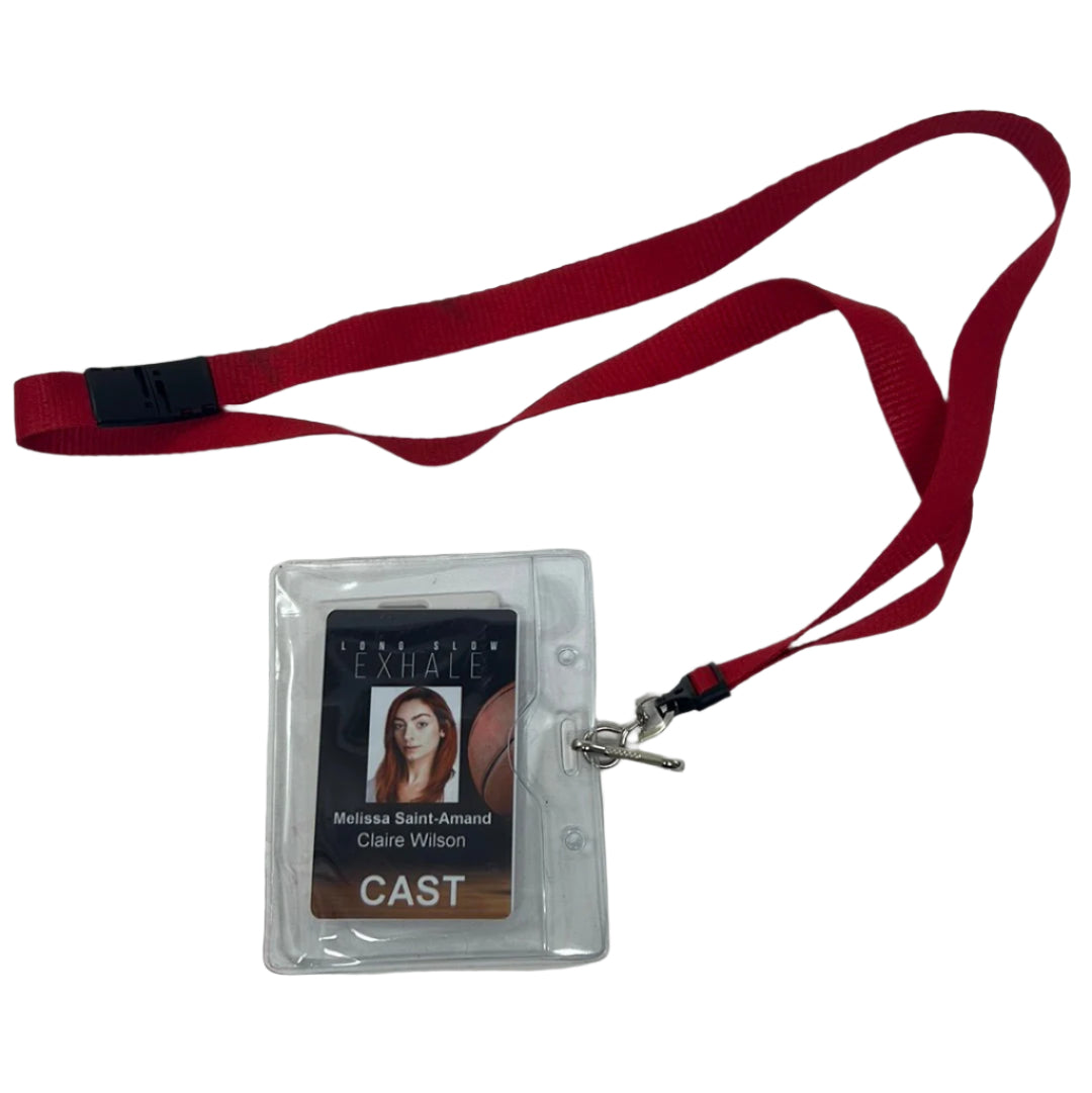Long Slow Exhale Cast ID Badges Movie Prop Y'allywood Props Melissa Saint-Amand