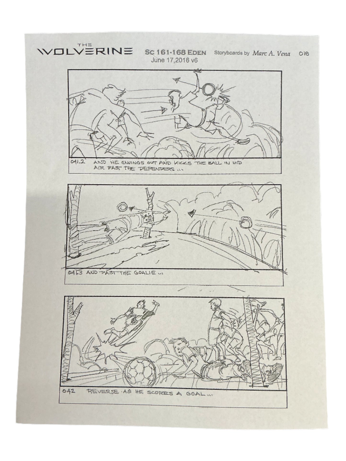 Storyboards Eden Scene 161-168 Logan (2017)
